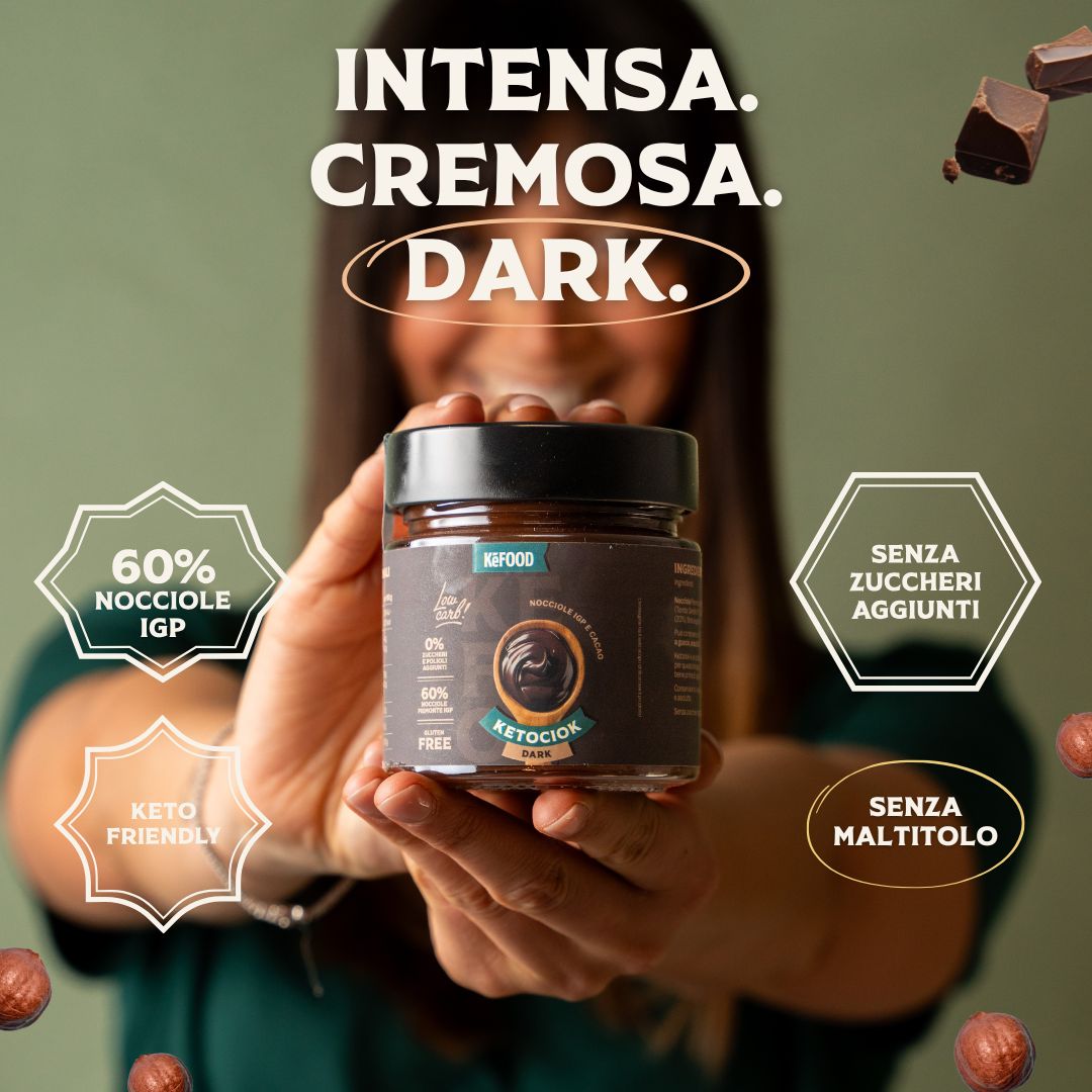 KETOCIOK DARK 250G CREMA SPALMABILE NOCCIOLE IGP SENZA DOLCIFICANTI