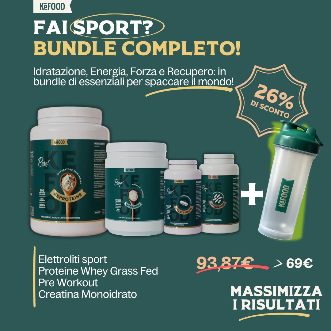 BUNDLE SPORT COMPLETO: IDRATAZIONE, ENERGIA, FORZA E RECUPERO